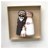 Custom Cake Toppers | Couple + 1 Child/Pet