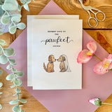 Pawfect Couple - Dog Themed Wedding Card