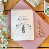Let it Schnau - Schnauzer Dog Themed Christmas Card