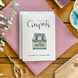 Bun In The Oven - Baking Themed Baby Card