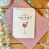 Wine-derful Time of the Year - Wine Themed Christmas Card