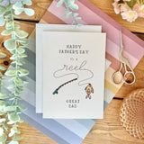 Reel Great Dad - Fishing Themed Father's Day Card