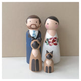 Custom Cake Toppers | Couple + 2 Child(ren)/Pet(s)