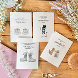 Congrats on your New Adventure Together - Hiking Boots Wedding Engagement Card