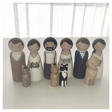 Custom Cake Toppers | Couple + 2 Child(ren)/Pet(s)