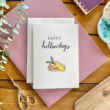 Happy Hollandays - Christmas Breakfast Hollandaise Sauce Themed Card