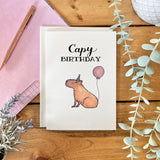 Capy Birthday - Capybara Themed Birthday Card