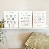 Nursery Wall Prints - Set of Three