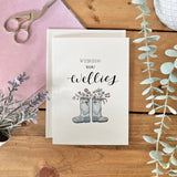 Good Luck - Wishing You Wellies (Wellington Boots) Cards