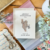 Holiday - Merry Christmas from Frosty the Slow Man β Watercolour Sloth Card