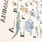 Animal Alphabet Wall Print | 16x20