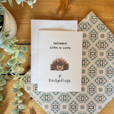 Sending Lots & Lots of HedgeHugs - Hedge Hog Themed Greeting Card