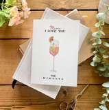 Mom, I Love You the Mimosta Card