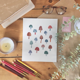 Mushroom Wall Print | 8x10