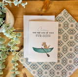 Sorry For The Loss of Your Fur-iend - Dog Themed Sympathy Greeting Card
