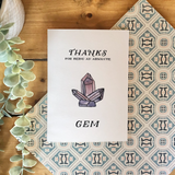 Thank You For Being An Absolute Gem - Greeting Card
