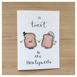 A Toast To The Newlyweds Card