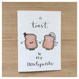A Toast To The Newlyweds - Wedding Card
