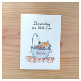 Showering You With Love - Bridal Shower Card