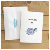 Snailed It - Graduation Card
