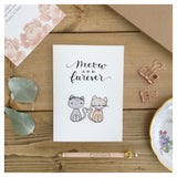 Meow and Furever - Wedding Card
