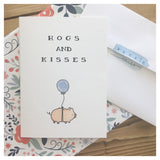 Hogs and Kisses - Greeting Card