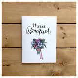 Merci Bouquet Card
