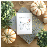 Boo-Ya! Punny Ghost Greeting Card