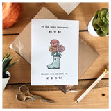 To The Most Beautiful Mum - Parent Card