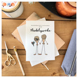 Congratulations To The Nudelyweds - Wedding Card