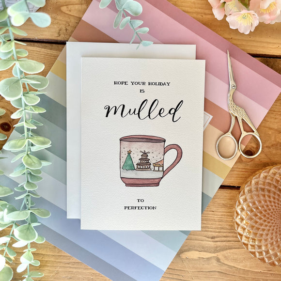 Mulled to Perfection (Red Mug) Christmas Card