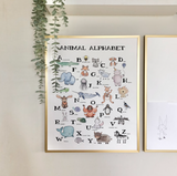 Animal Alphabet Wall Print | 16x20