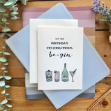 Gin Birthday Greeting Card