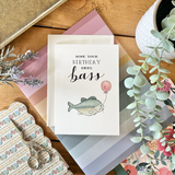 Birthday - Hope You're Birthday Kicks Bass Funny Fish Card