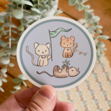 🐱 Playful Cats Vinyl Sticker