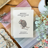 Christmas - Holiday Armadillo Punny Card for Friends