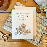 Thank You Pawsitively Great Coach Card