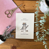 Anniversary – “Partner In Crime”  Punny Raccoon Card