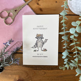 Anniversary – “Partner In Crime”  Punny Raccoon Card