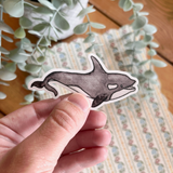 Orca Vinyl Sticker