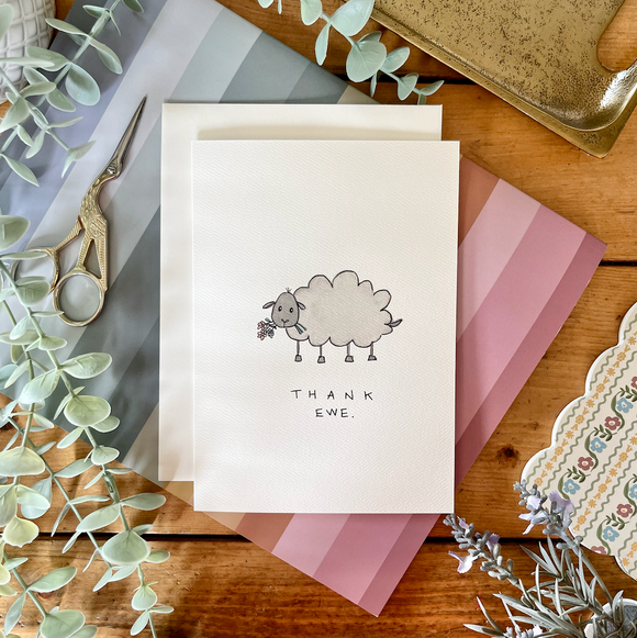 Thank You - Punny Sheep Thank Ewe Appreciation Card