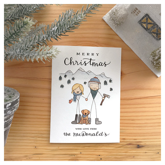 Custom Holiday Greeting Card - Digital (physical copies available to add on)