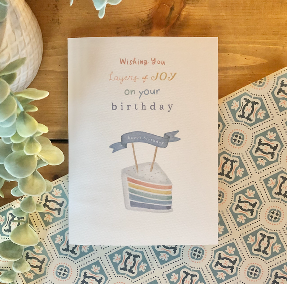 Layers of Joy Birthday Card