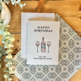 Partner-in-Wine Birthday Card