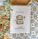 A Toast To Your Engagement - Greeting Card