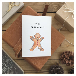 Oh Snap Gingerbread Man Card