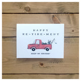 Happy Re-tire-ment Card