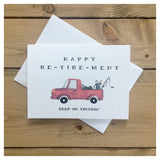 Happy Re-tire-ment Card