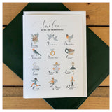 Twelve Days of Christmas Card